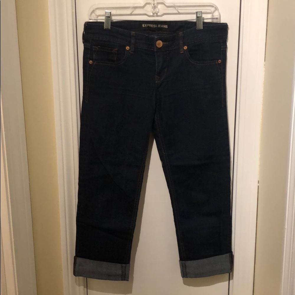 Express cropped skinny jeans — size 2